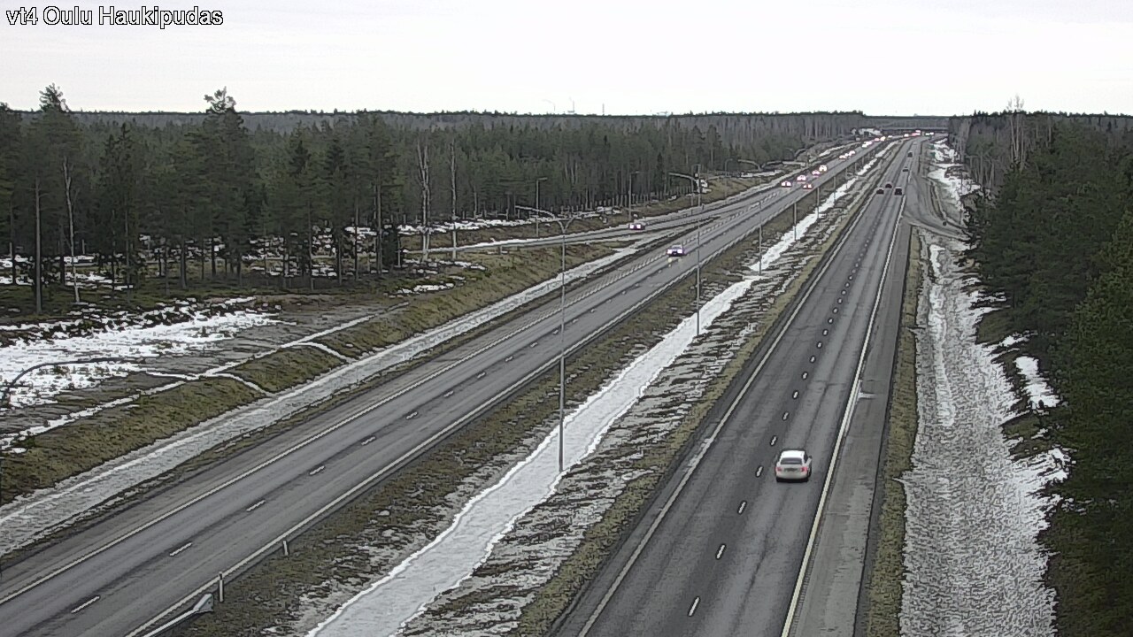 Weather Camera Image Road 4 Oulu, Haukipudas, Oulu, Pohjois-Pohjanmaa