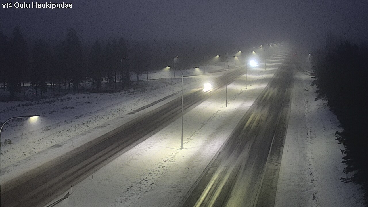 Weather Camera Image Road 4 Oulu, Haukipudas, Oulu, Pohjois-Pohjanmaa