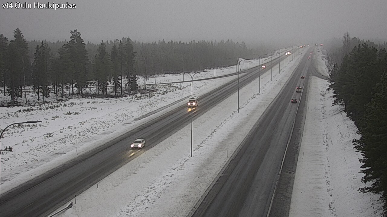 Weather Camera Image Road 4 Oulu, Haukipudas, Oulu, Pohjois-Pohjanmaa