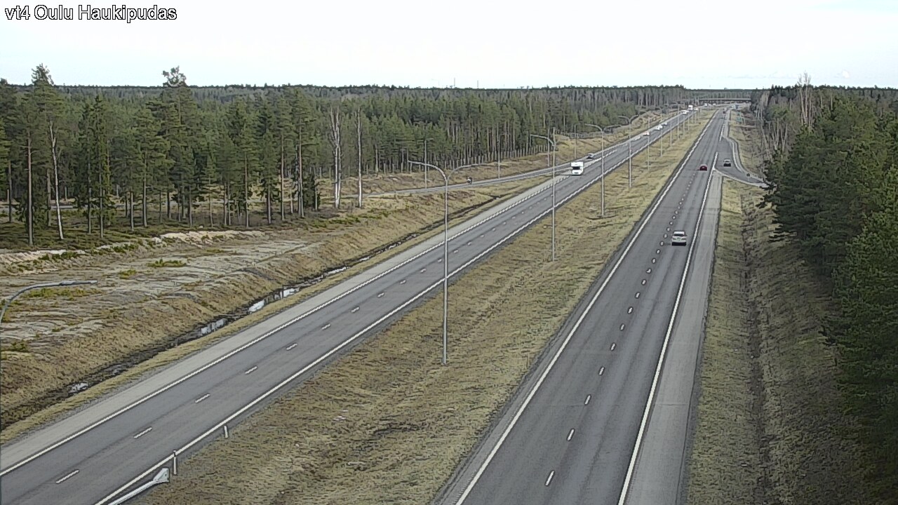 Weather Camera Image Road 4 Oulu, Haukipudas, Oulu, Pohjois-Pohjanmaa