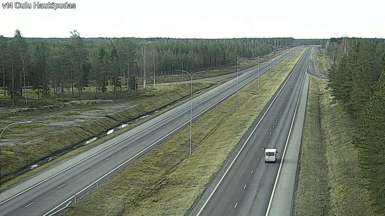Weather Camera Image Road 4 Oulu, Haukipudas, Oulu, Pohjois-Pohjanmaa