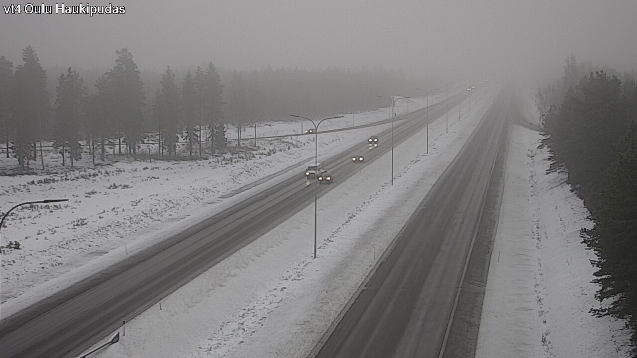 Weather Camera Image Road 4 Oulu, Haukipudas, Oulu, Pohjois-Pohjanmaa
