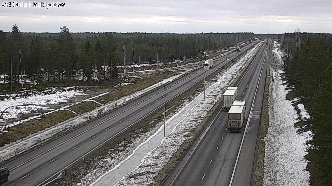 Weather Camera Image Road 4 Oulu, Haukipudas, Oulu, Pohjois-Pohjanmaa