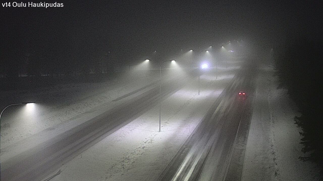 Weather Camera Image Road 4 Oulu, Haukipudas, Oulu, Pohjois-Pohjanmaa