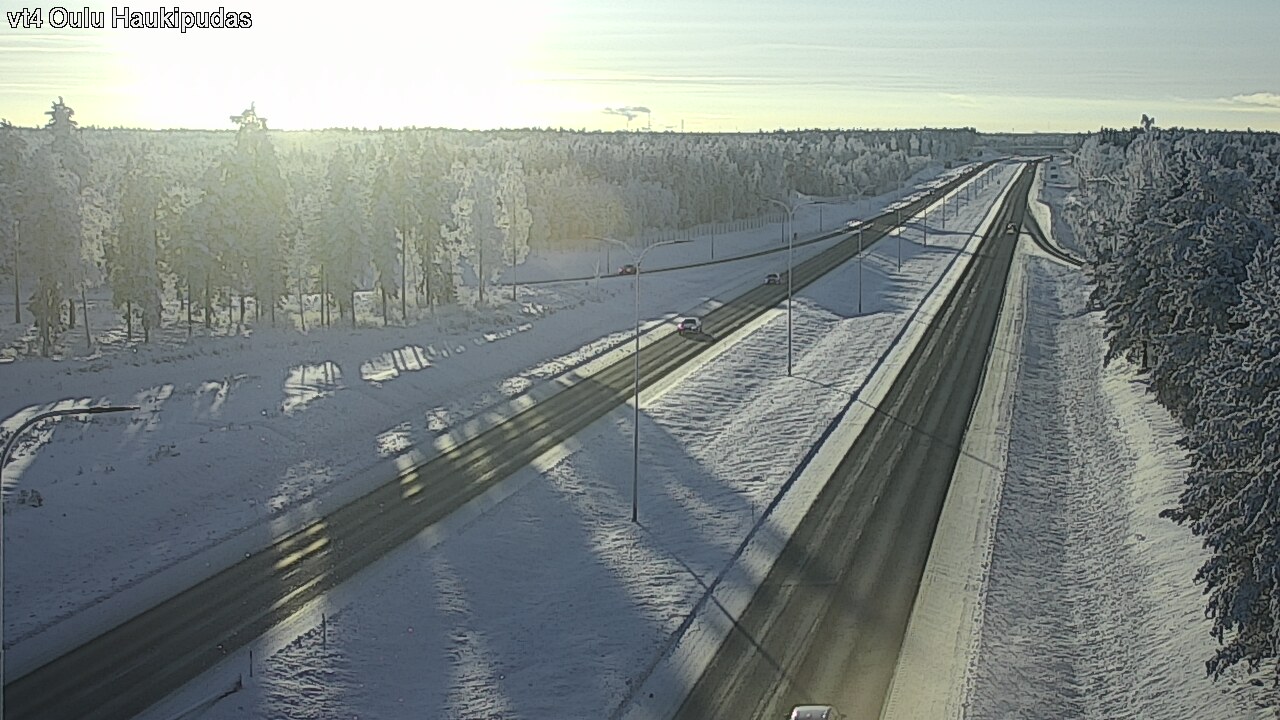 Weather Camera Image Road 4 Oulu, Haukipudas, Oulu, Pohjois-Pohjanmaa