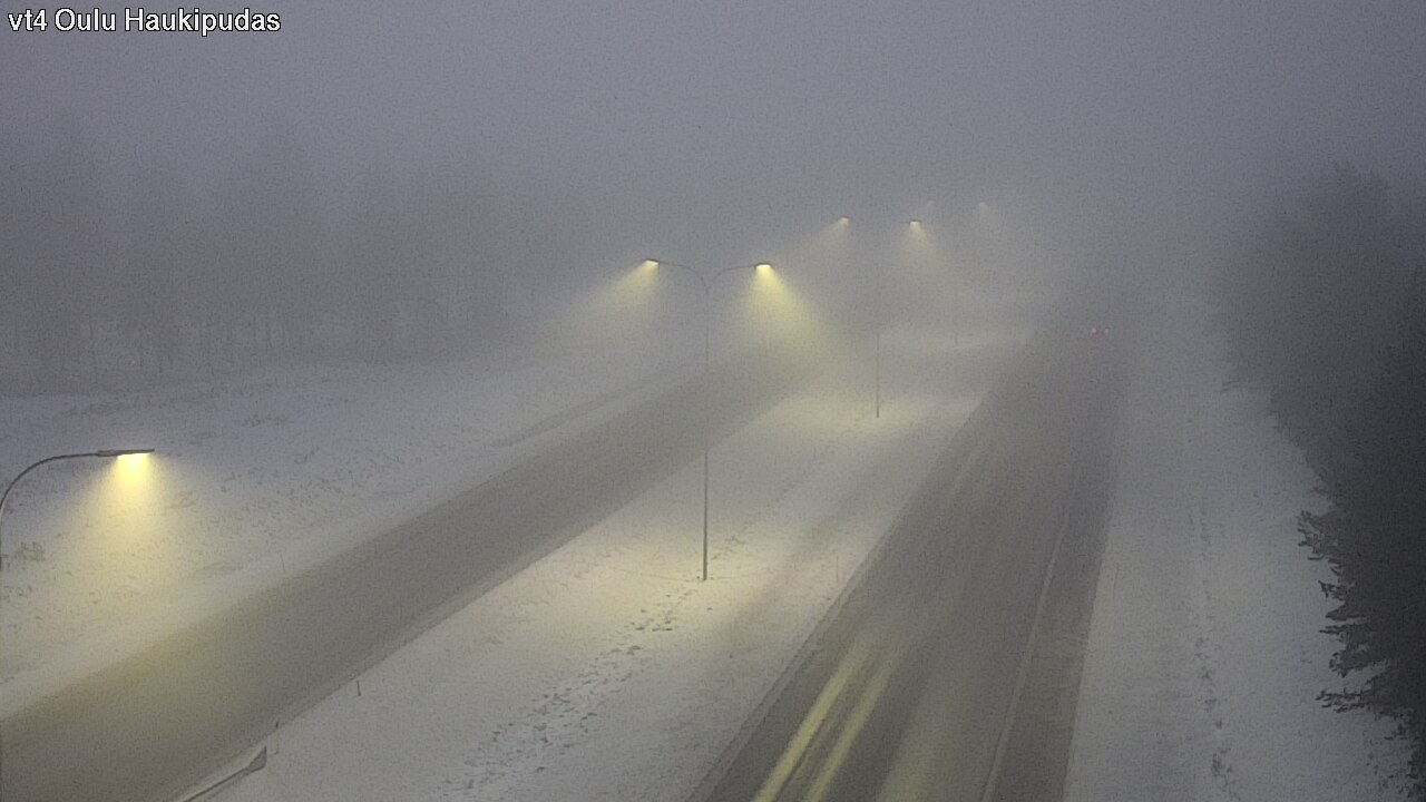 Weather Camera Image Road 4 Oulu, Haukipudas, Oulu, Pohjois-Pohjanmaa