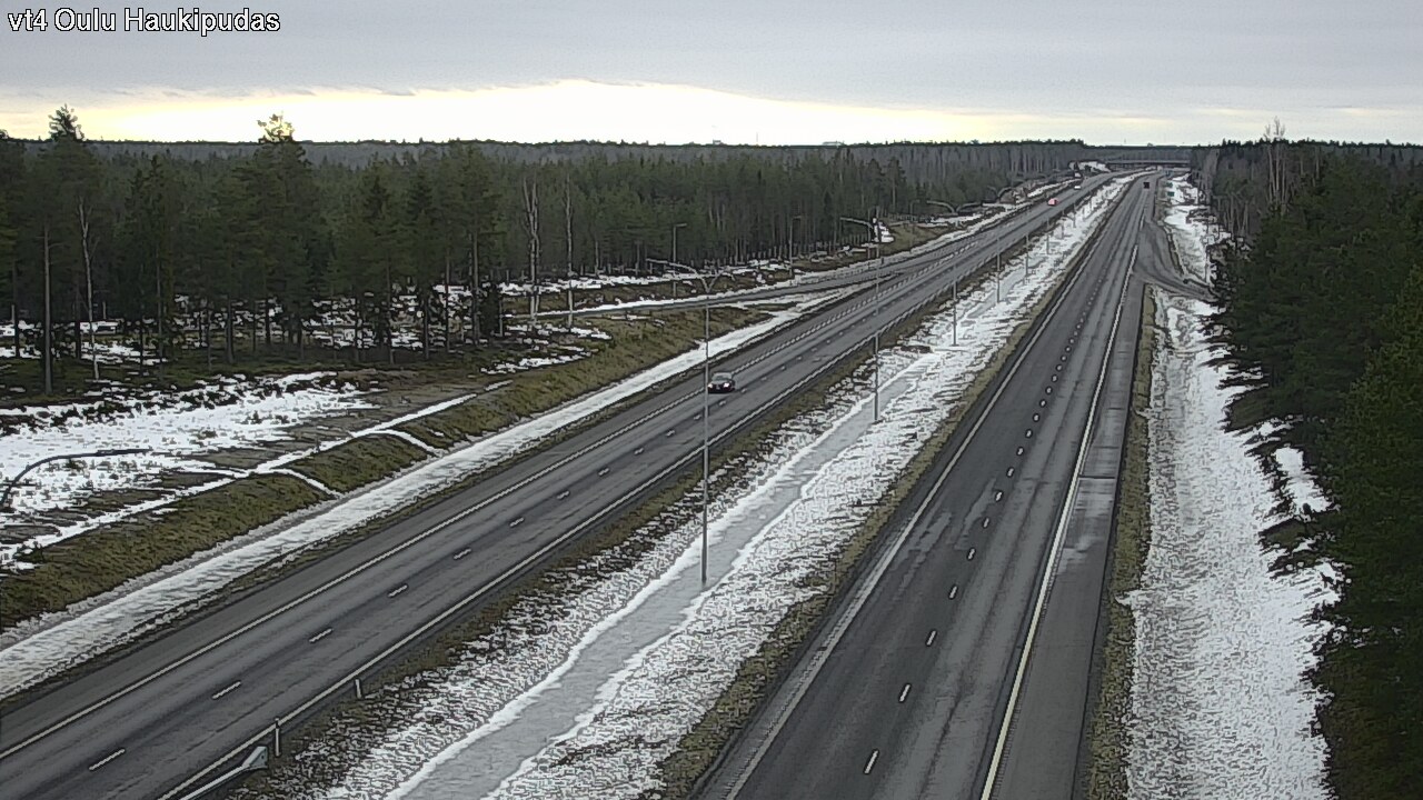 Weather Camera Image Road 4 Oulu, Haukipudas, Oulu, Pohjois-Pohjanmaa