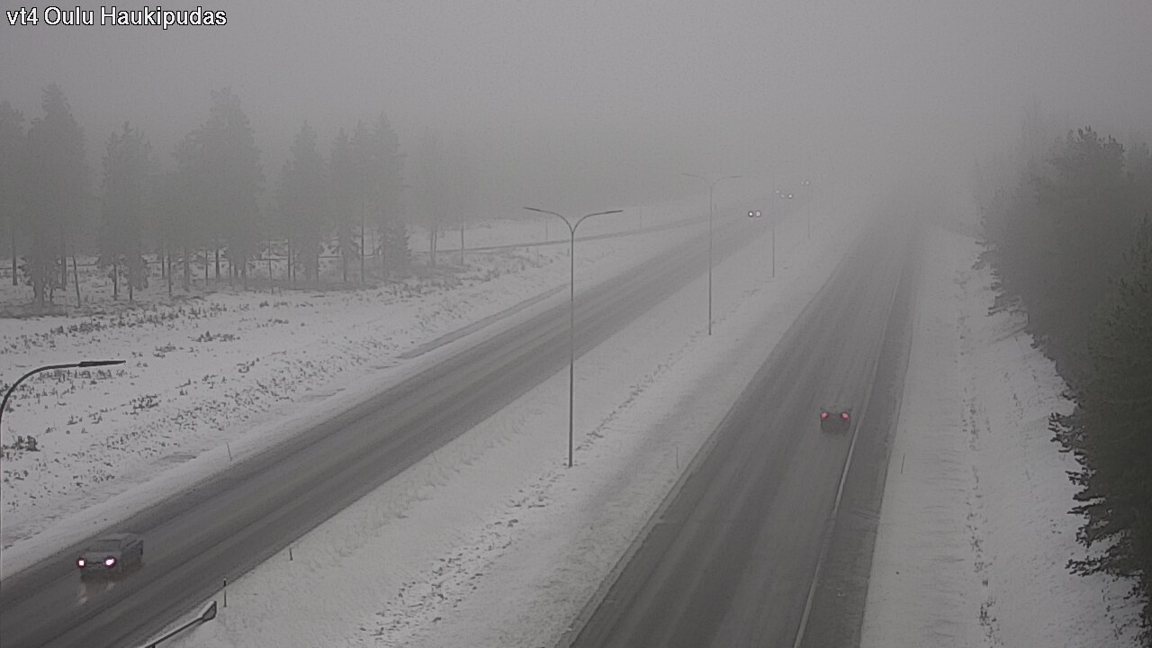 Weather Camera Image Road 4 Oulu, Haukipudas, Oulu, Pohjois-Pohjanmaa