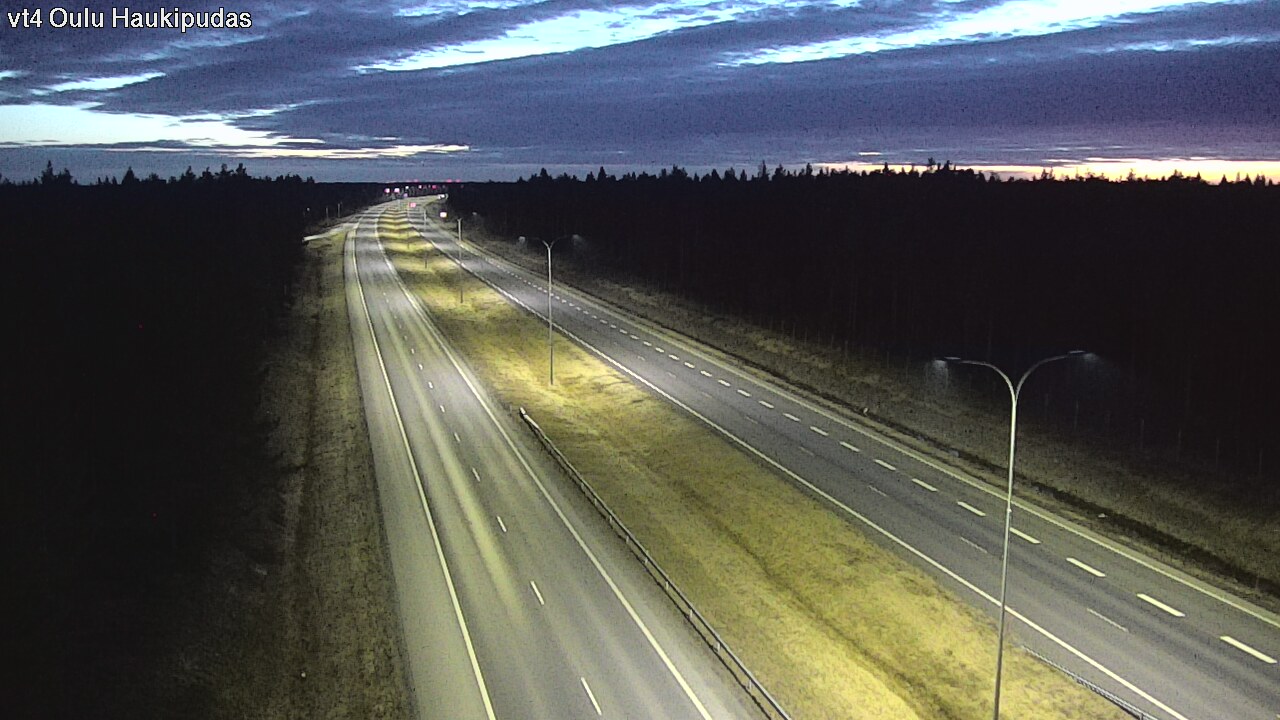 Weather Camera Image Road 4 Oulu, Haukipudas, Oulu, Pohjois-Pohjanmaa