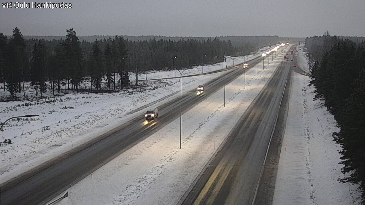 Weather Camera Image Road 4 Oulu, Haukipudas, Oulu, Pohjois-Pohjanmaa