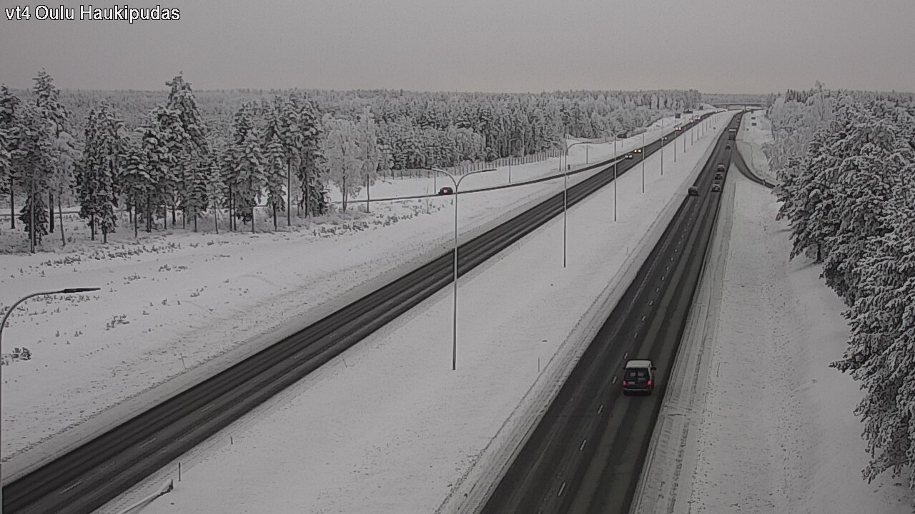 Weather Camera Image Road 4 Oulu, Haukipudas, Oulu, Pohjois-Pohjanmaa