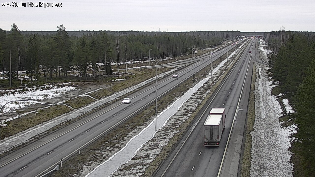 Weather Camera Image Road 4 Oulu, Haukipudas, Oulu, Pohjois-Pohjanmaa