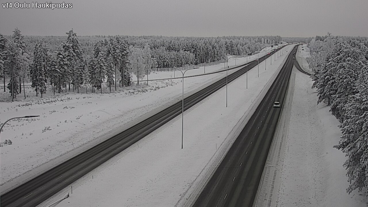 Weather Camera Image Road 4 Oulu, Haukipudas, Oulu, Pohjois-Pohjanmaa