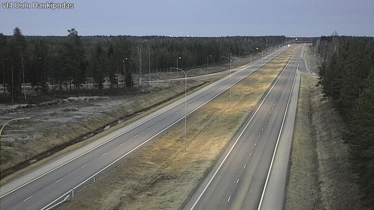 Weather Camera Image Road 4 Oulu, Haukipudas, Oulu, Pohjois-Pohjanmaa
