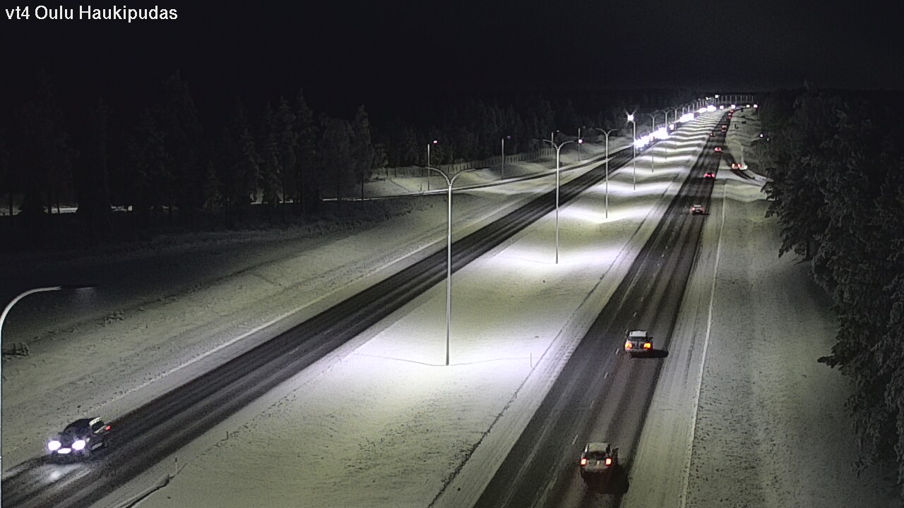 Weather Camera Image Road 4 Oulu, Haukipudas, Oulu, Pohjois-Pohjanmaa