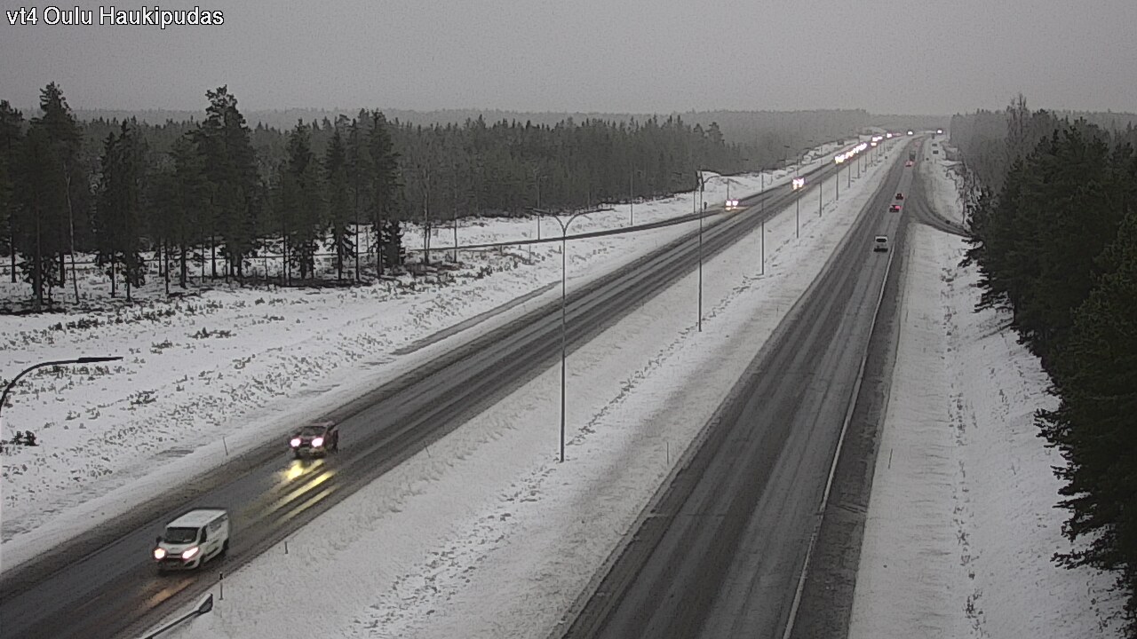 Weather Camera Image Road 4 Oulu, Haukipudas, Oulu, Pohjois-Pohjanmaa