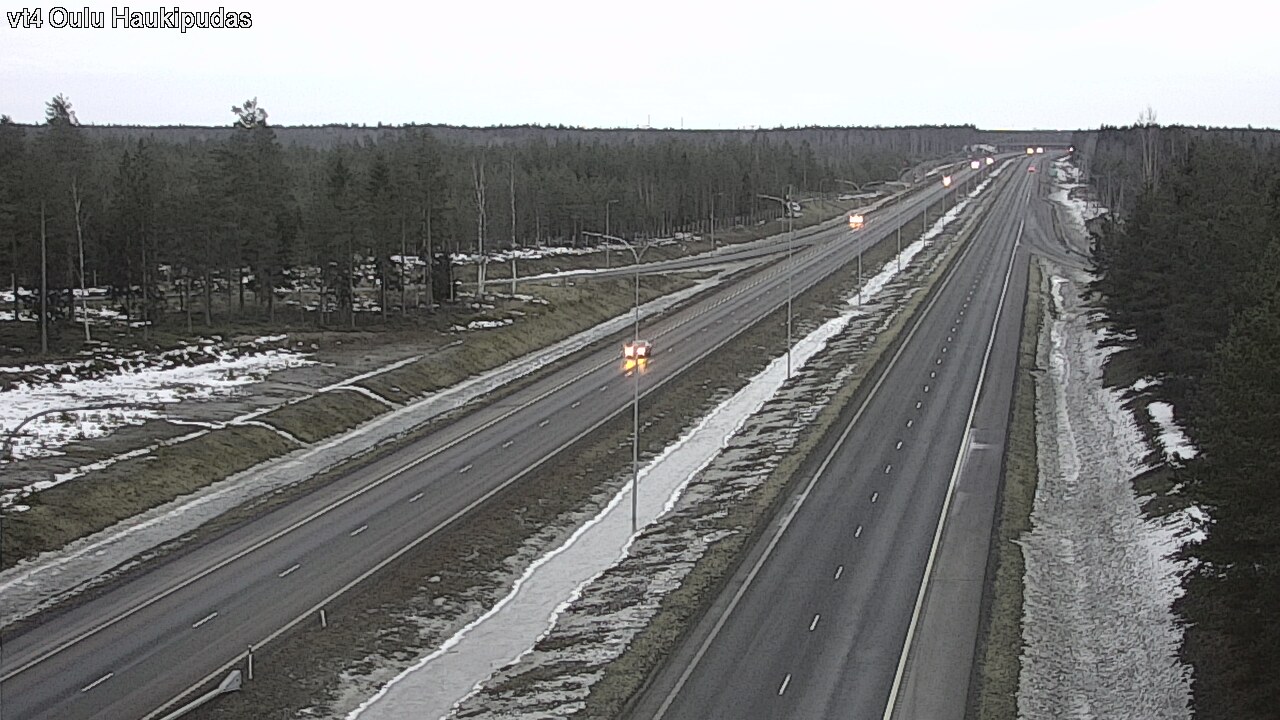 Weather Camera Image Road 4 Oulu, Haukipudas, Oulu, Pohjois-Pohjanmaa