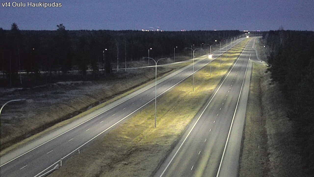Weather Camera Image Road 4 Oulu, Haukipudas, Oulu, Pohjois-Pohjanmaa