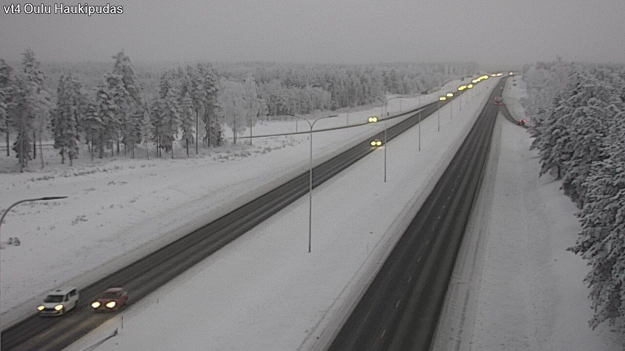 Weather Camera Image Road 4 Oulu, Haukipudas, Oulu, Pohjois-Pohjanmaa
