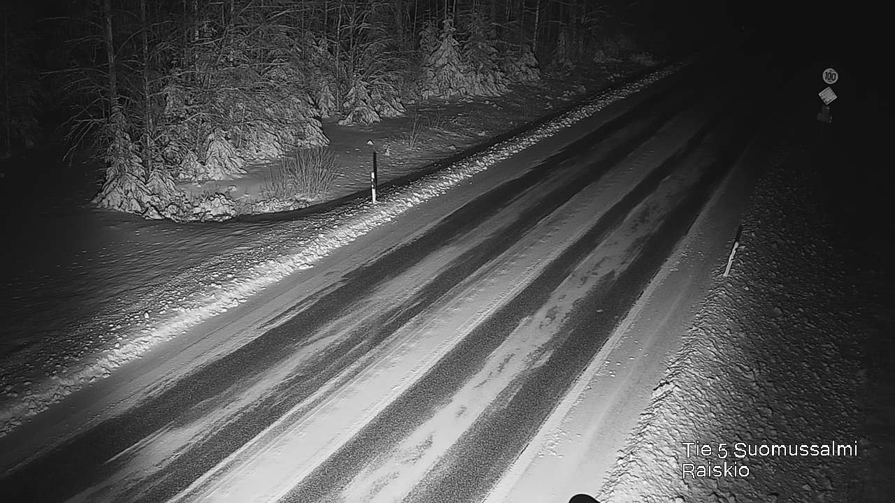 Weather Camera Image Väg 5 Suomussalmi Raiskio, Suomussalmi, Kainuu