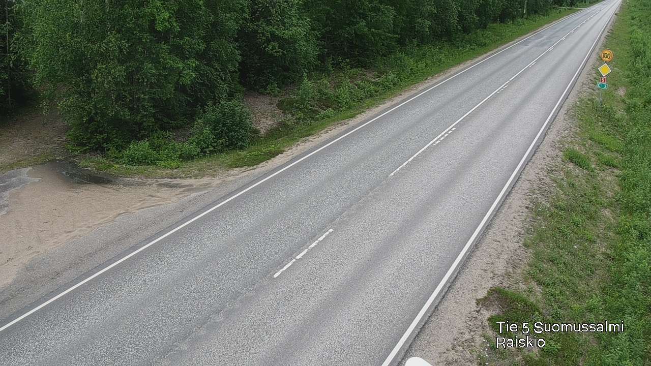 Weather Camera Image Road 5 Suomussalmi Raiskio, Suomussalmi, Kainuu
