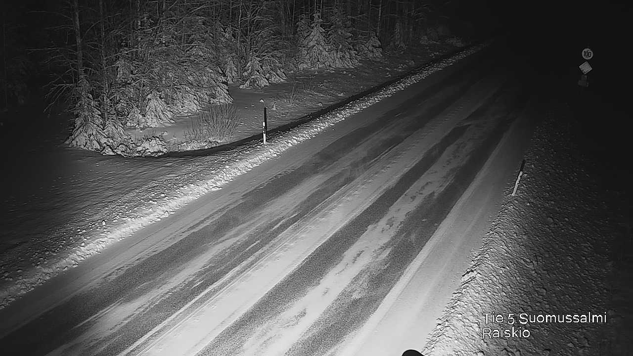 Weather Camera Image Väg 5 Suomussalmi Raiskio, Suomussalmi, Kainuu