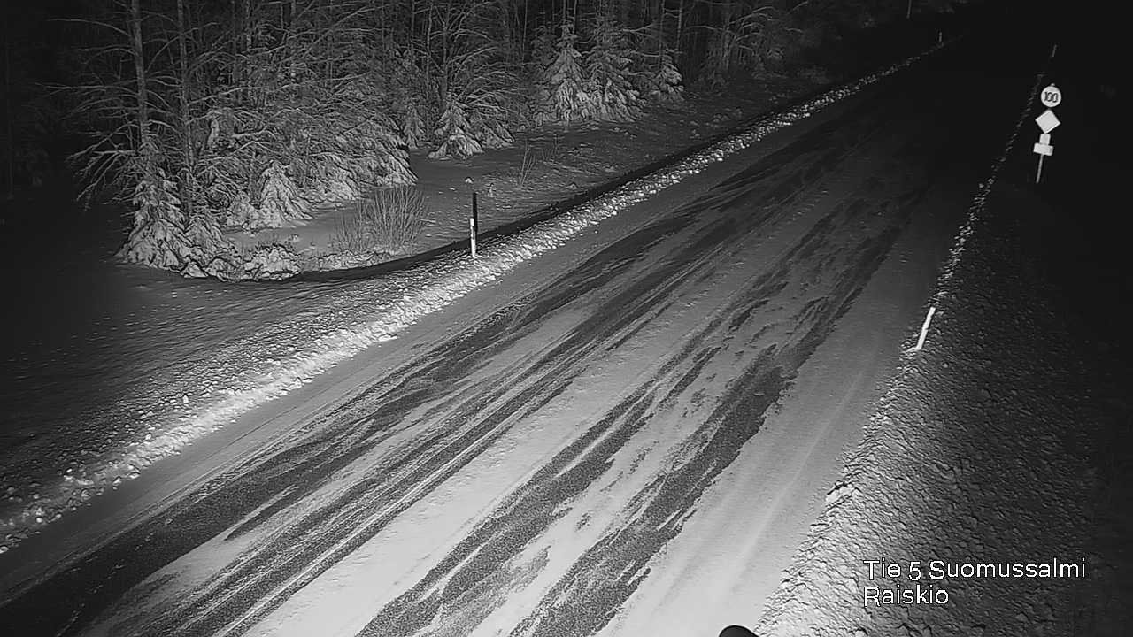 Weather Camera Image Väg 5 Suomussalmi Raiskio, Suomussalmi, Kainuu