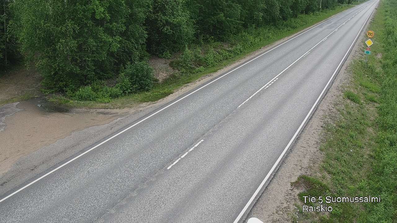 Weather Camera Image Road 5 Suomussalmi Raiskio, Suomussalmi, Kainuu