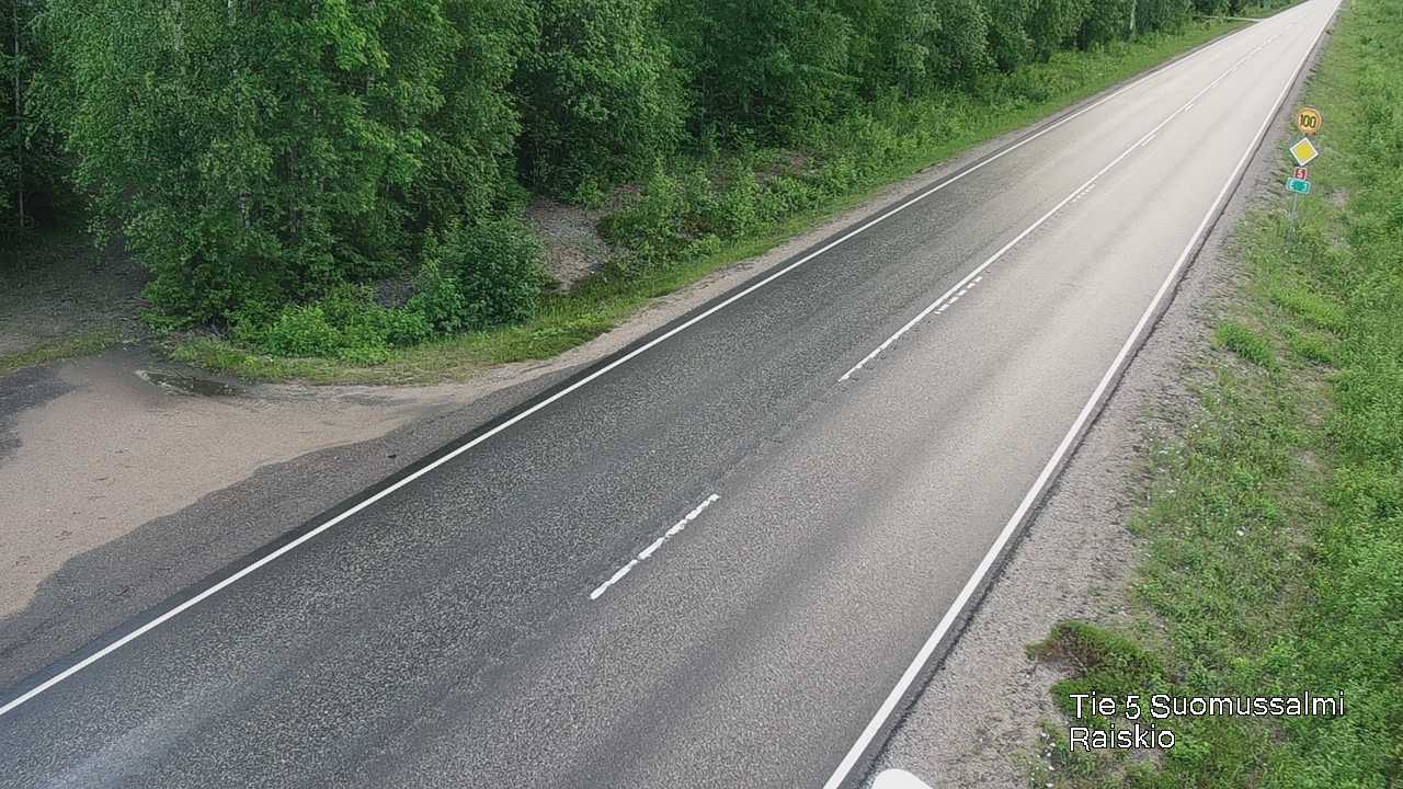 Weather Camera Image Road 5 Suomussalmi Raiskio, Suomussalmi, Kainuu