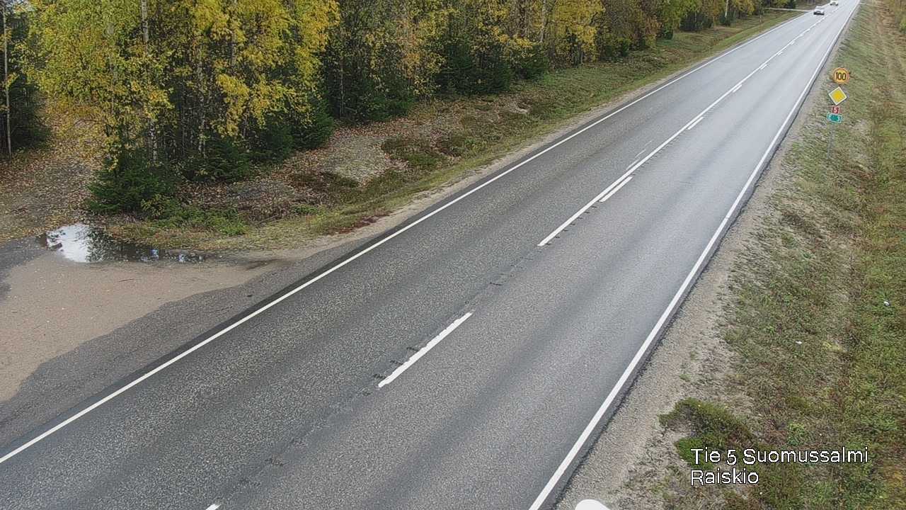 Weather Camera Image Road 5 Suomussalmi Raiskio, Suomussalmi, Kainuu