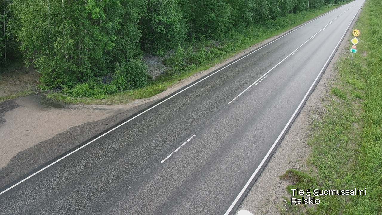 Weather Camera Image Road 5 Suomussalmi Raiskio, Suomussalmi, Kainuu