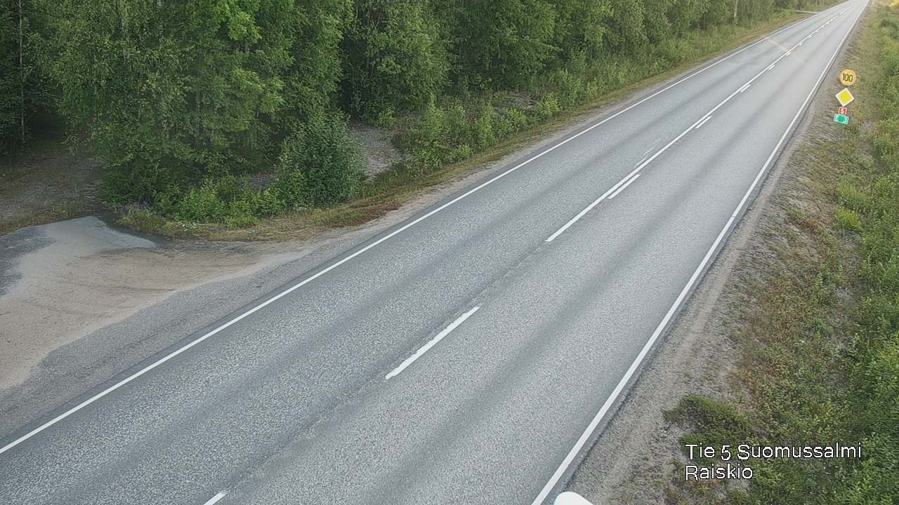 Kelikamerat Kuva Tie 5 Suomussalmi Raiskio, Suomussalmi, Kainuu