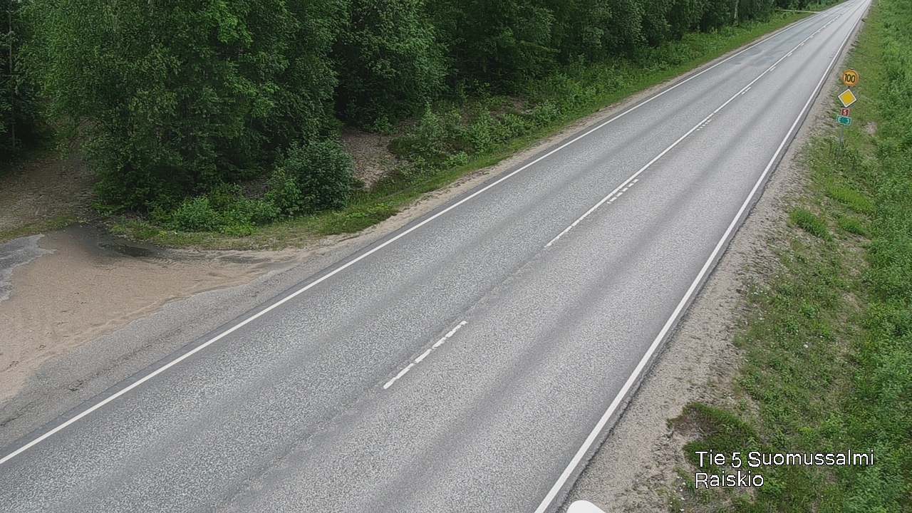 Weather Camera Image Road 5 Suomussalmi Raiskio, Suomussalmi, Kainuu