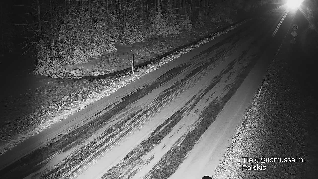 Weather Camera Image Väg 5 Suomussalmi Raiskio, Suomussalmi, Kainuu