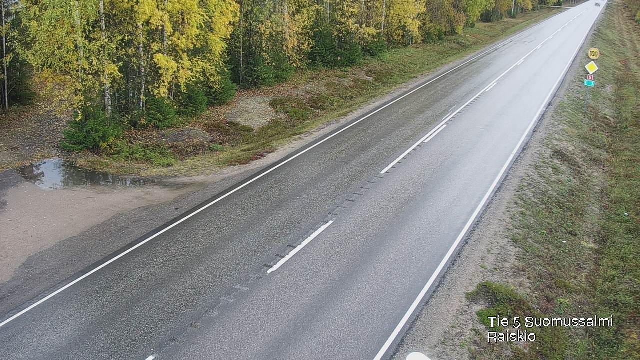 Weather Camera Image Road 5 Suomussalmi Raiskio, Suomussalmi, Kainuu