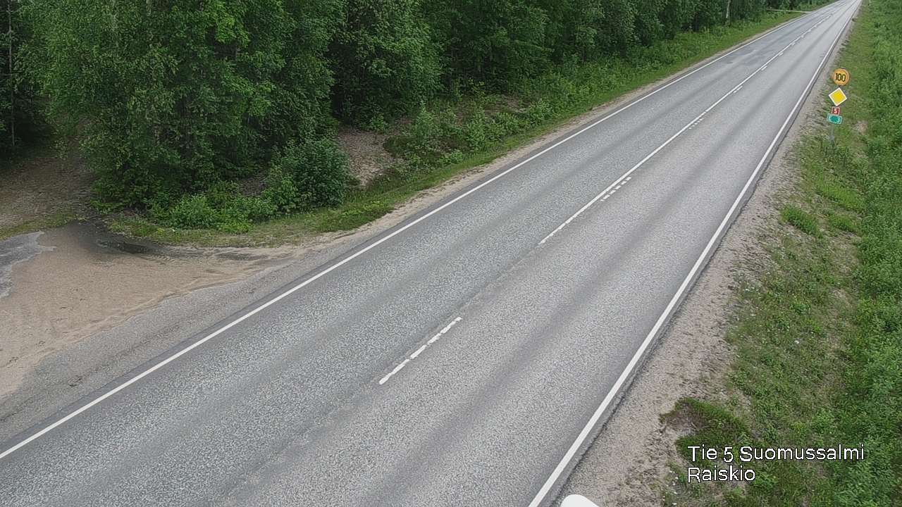 Weather Camera Image Road 5 Suomussalmi Raiskio, Suomussalmi, Kainuu