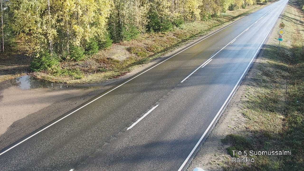 Weather Camera Image Road 5 Suomussalmi Raiskio, Suomussalmi, Kainuu