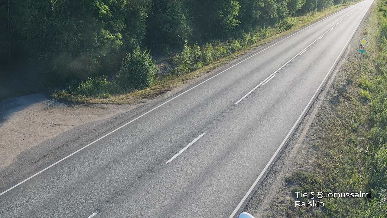 Weather Camera Image Road 5 Suomussalmi Raiskio, Suomussalmi, Kainuu