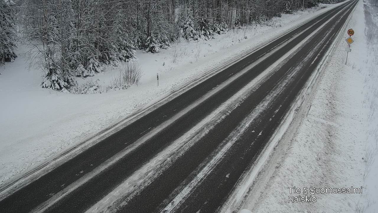 Weather Camera Image Väg 5 Suomussalmi Raiskio, Suomussalmi, Kainuu