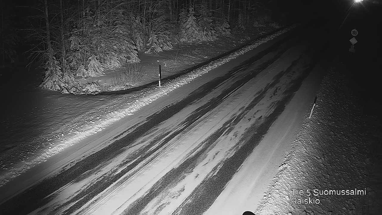 Weather Camera Image Väg 5 Suomussalmi Raiskio, Suomussalmi, Kainuu