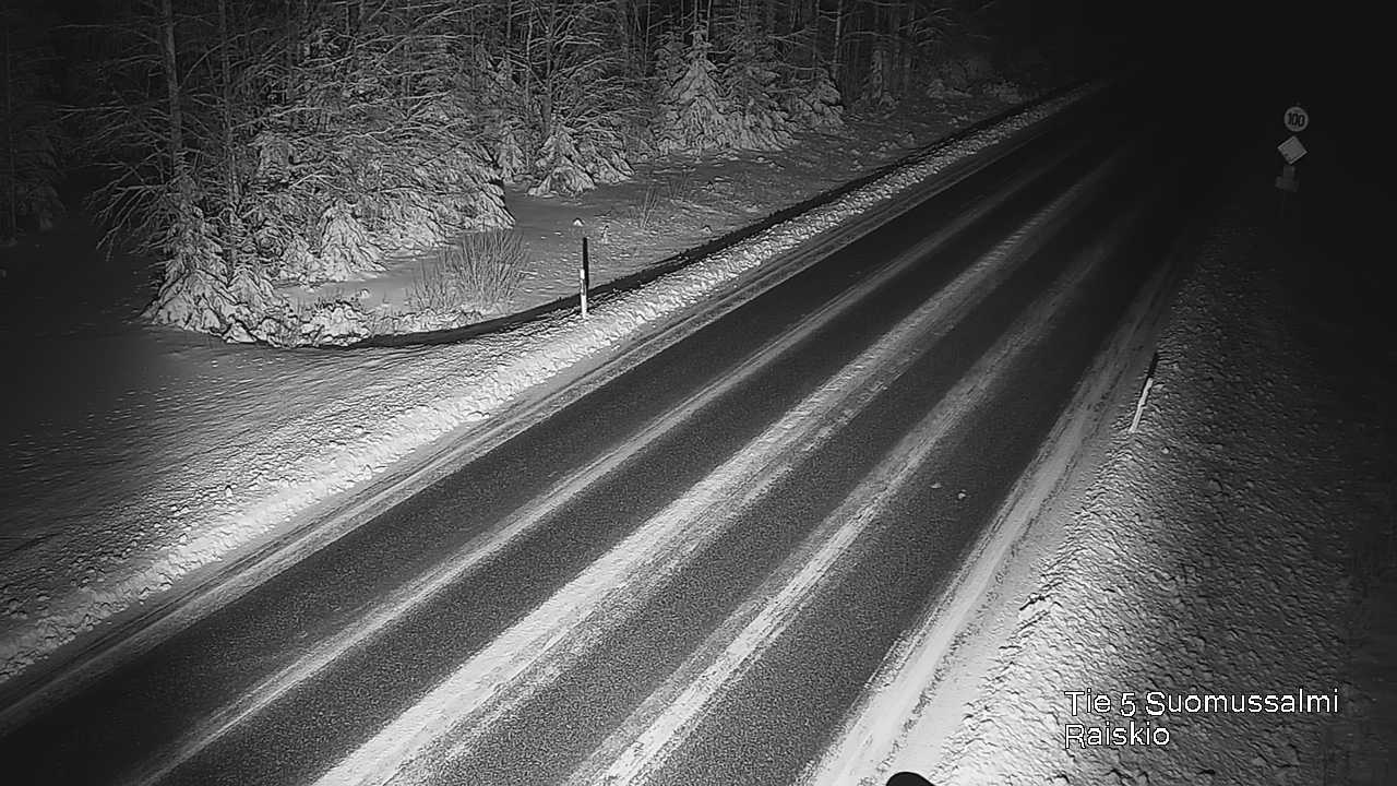 Weather Camera Image Väg 5 Suomussalmi Raiskio, Suomussalmi, Kainuu