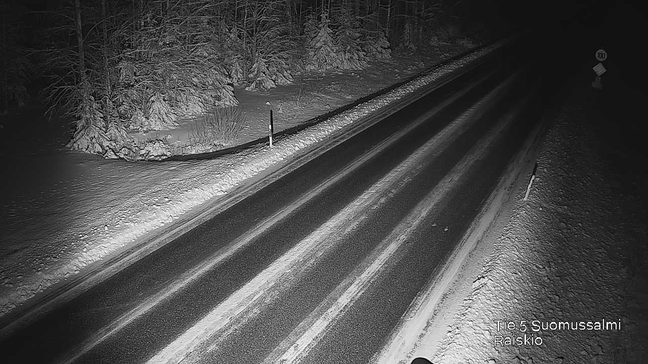 Weather Camera Image Väg 5 Suomussalmi Raiskio, Suomussalmi, Kainuu