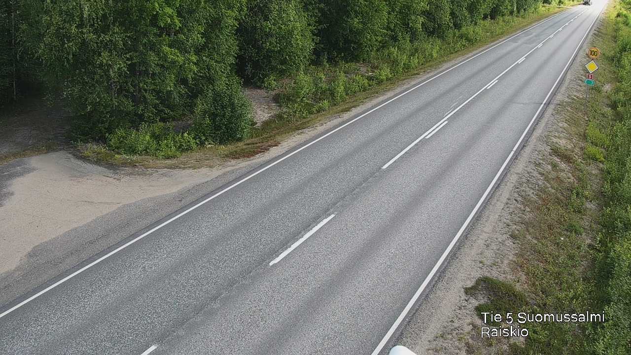 Weather Camera Image Road 5 Suomussalmi Raiskio, Suomussalmi, Kainuu