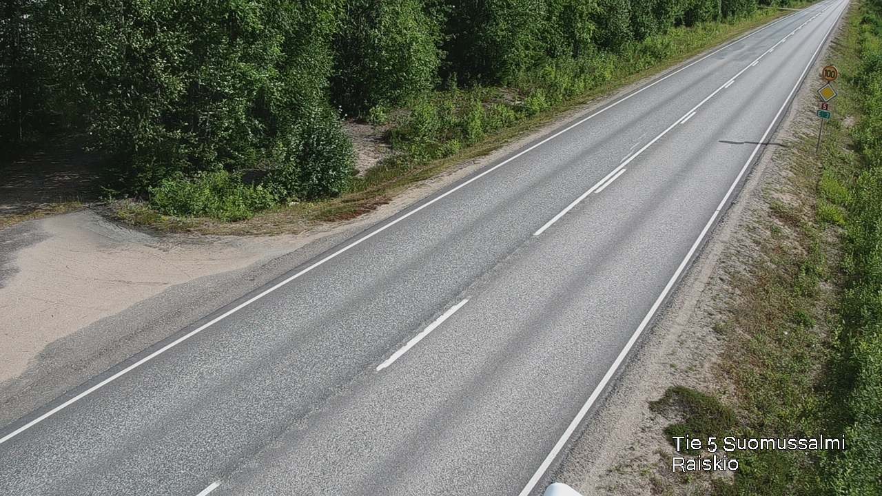 Weather Camera Image Road 5 Suomussalmi Raiskio, Suomussalmi, Kainuu
