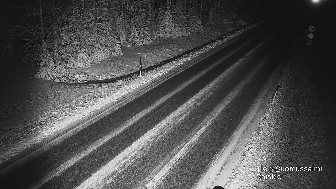 Weather Camera Image Väg 5 Suomussalmi Raiskio, Suomussalmi, Kainuu