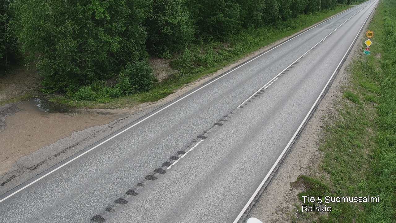 Weather Camera Image Road 5 Suomussalmi Raiskio, Suomussalmi, Kainuu