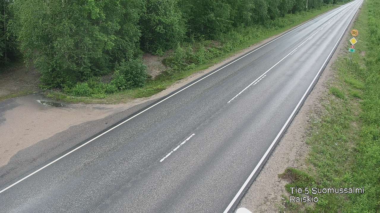 Weather Camera Image Road 5 Suomussalmi Raiskio, Suomussalmi, Kainuu