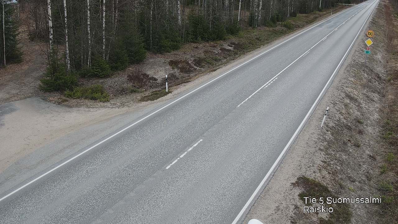 Weather Camera Image Road 5 Suomussalmi Raiskio, Suomussalmi, Kainuu