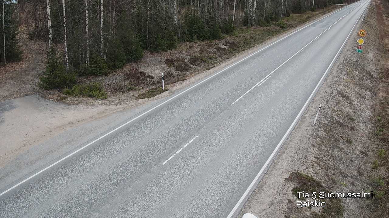 Weather Camera Image Road 5 Suomussalmi Raiskio, Suomussalmi, Kainuu