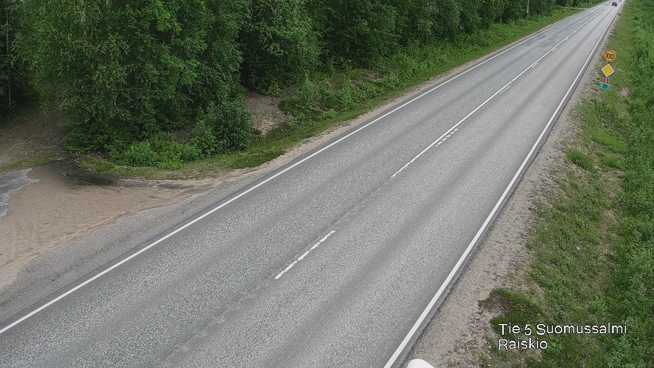 Weather Camera Image Road 5 Suomussalmi Raiskio, Suomussalmi, Kainuu